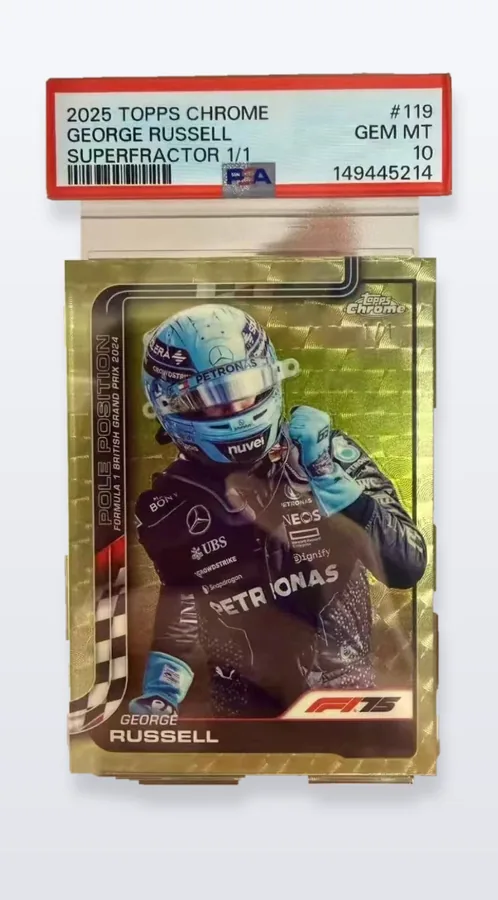 2025 Topps Chrome Russell Pole Position Superfractor 1/1 #119 PSA 10