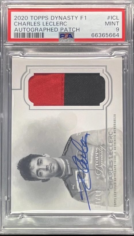 2020 Topps Dynasty Leclerc Autographed Patch /10 PSA 9